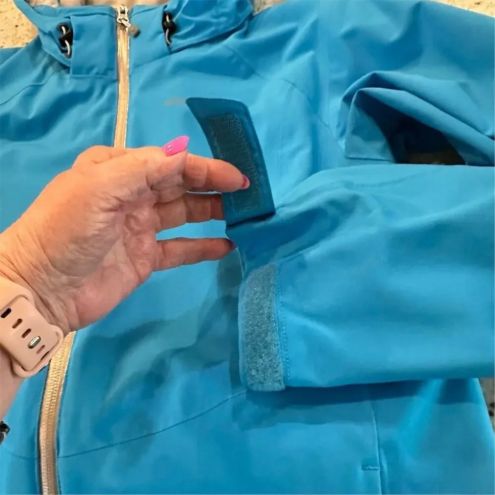Eddie Bauer Hooded Shell Jacket‎ Women'sSize L Blue Casual Weatheredge - Picture 11 of 14